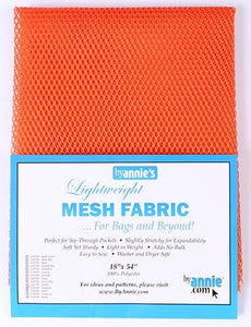 Lightweight Mesh Fabric 18" x 54" - Pumpkin