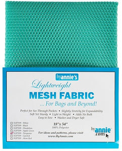 Lightweight Mesh Fabric 18" x 54" - Turquoise