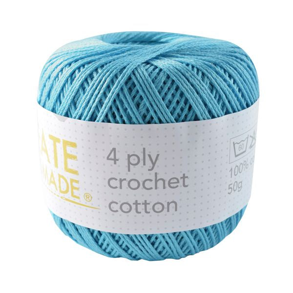 Crochet Cotton - Turquoise - 4ply