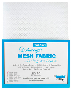 Lightweight Mesh Fabric 18" x 54" - White