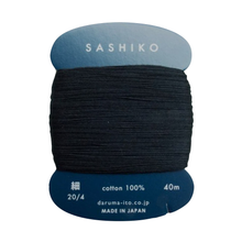 Load image into Gallery viewer, Thin Sashiko Thread - 219 - Black
