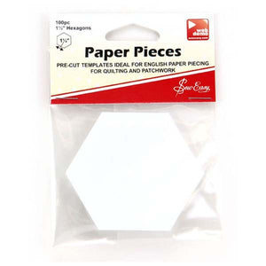 Paper Pieces 100 1 1/2" Hexagons
