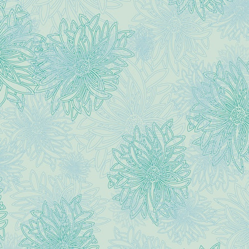 Floral Elements - Icy Blue - 50cm